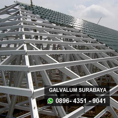 Harga pemasangan galvalum Surabaya per meter
